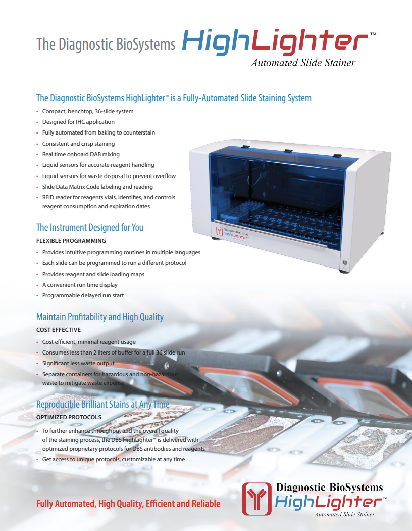 Diagnostic Biosystems HighLighter Automated Slide Stainer